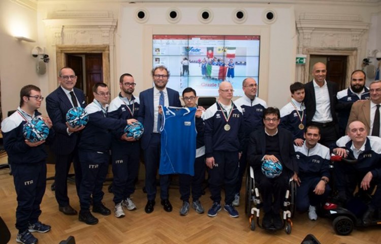 Il Ministro dello Sport Luca Lotti ha premiato i nostri campioni di basket