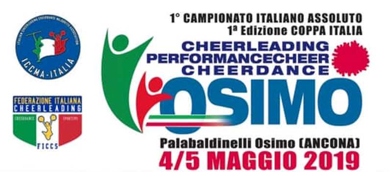 Ad Osimo i campionati cheerleading e cheerdance