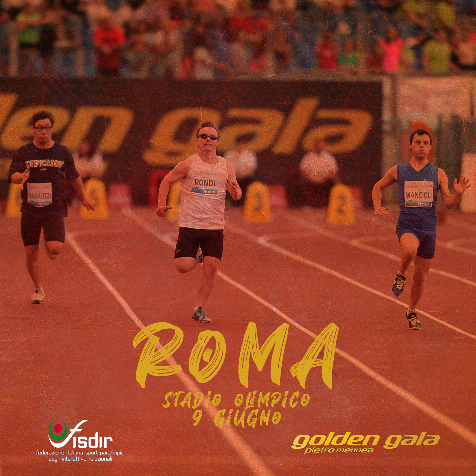 Golden Gala, oggi all’Olimpico di Roma due gare FISDIR