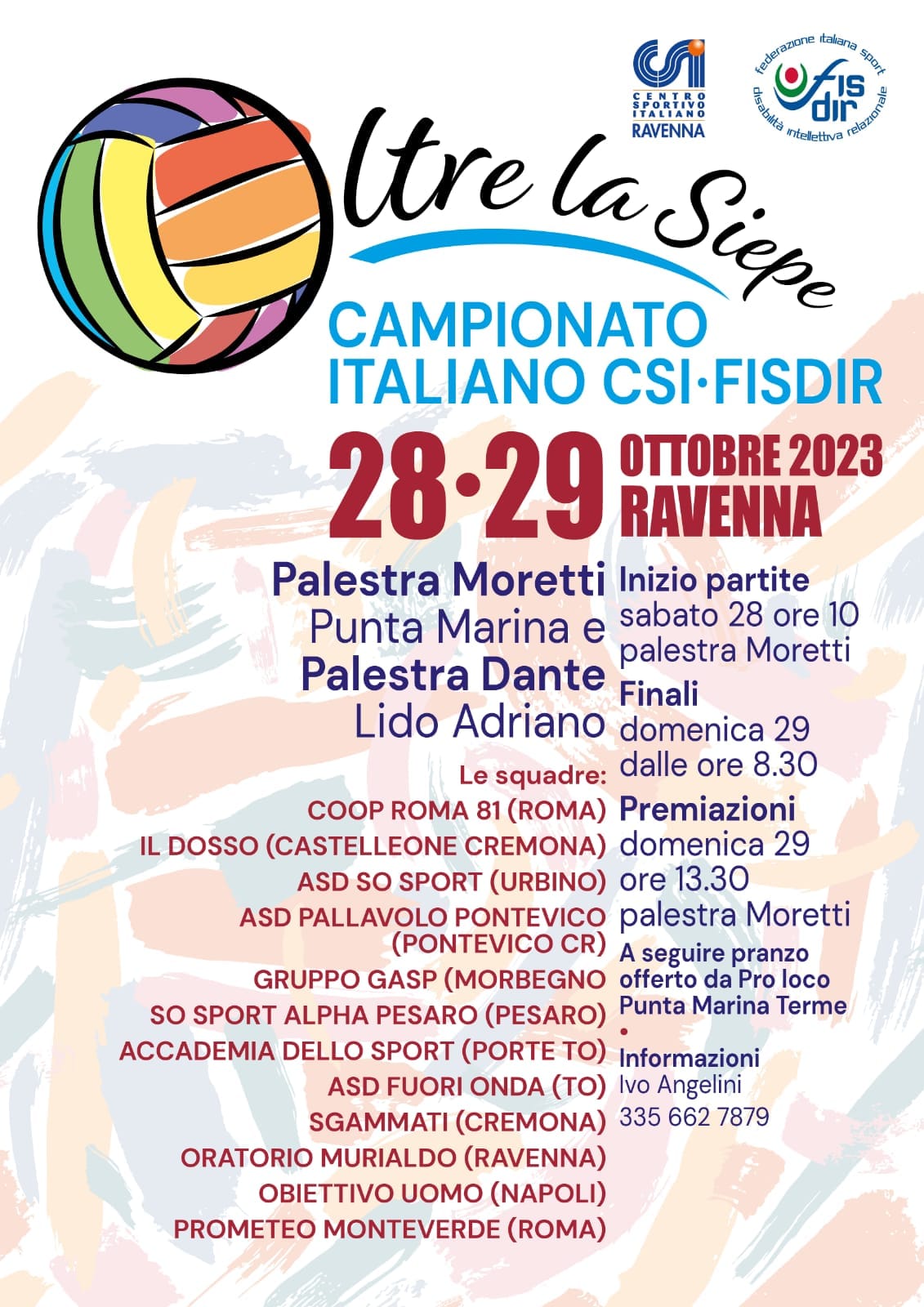Al via il campionato italiano di Pallavolo FISDIR a Punta Marina (RA)