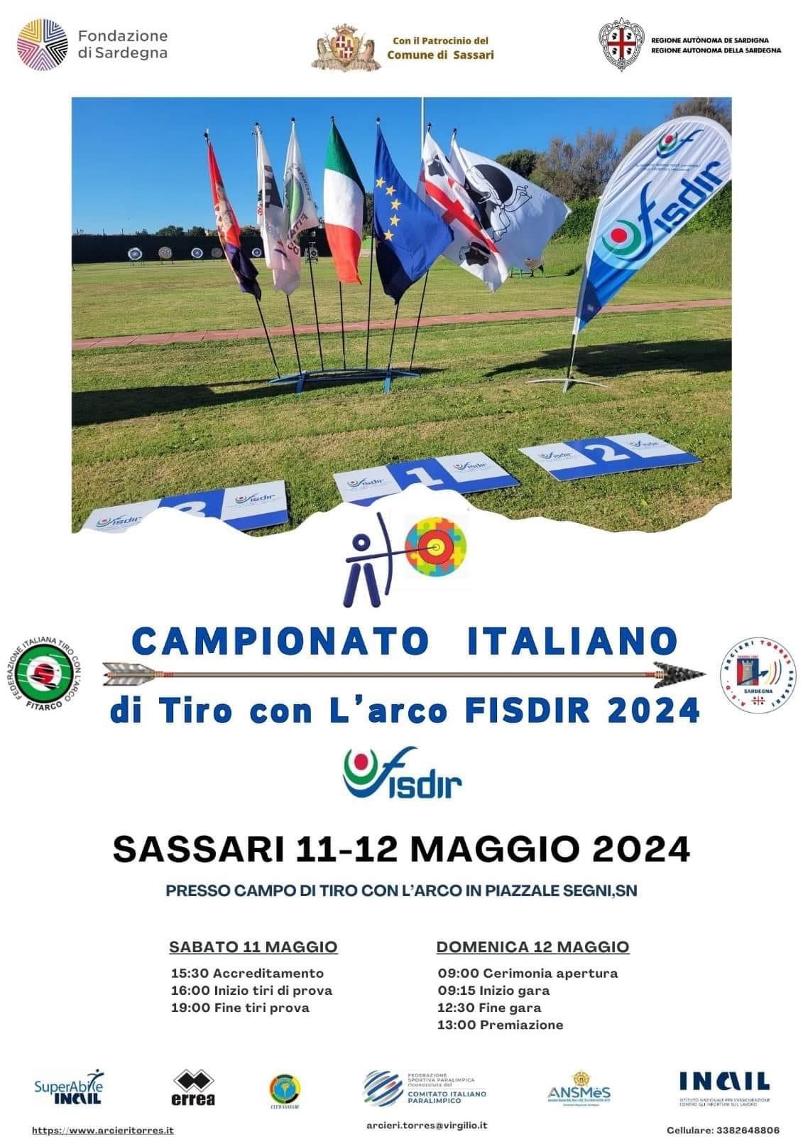 Campionato italiano di Tiro con l’Arco – Sassari 11 e 12 maggio 2024