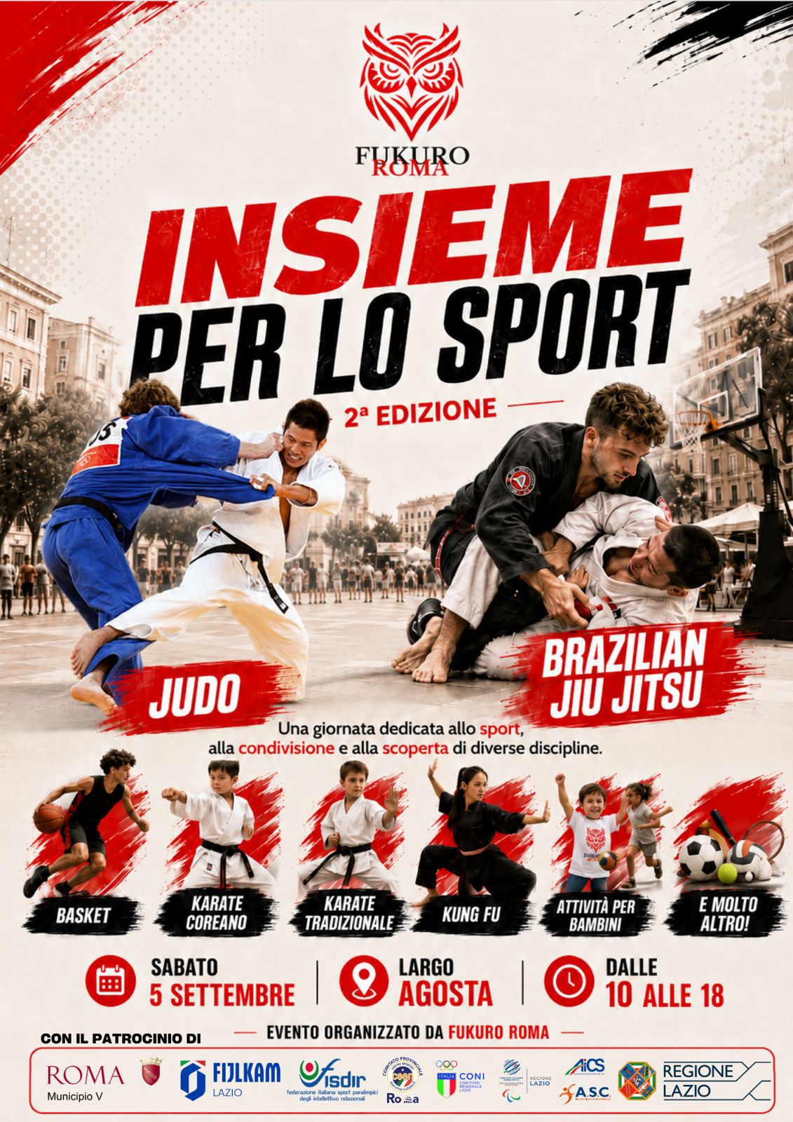 INSIEME PER LO SPORT – 2^ edizione – sabato 5 settembre